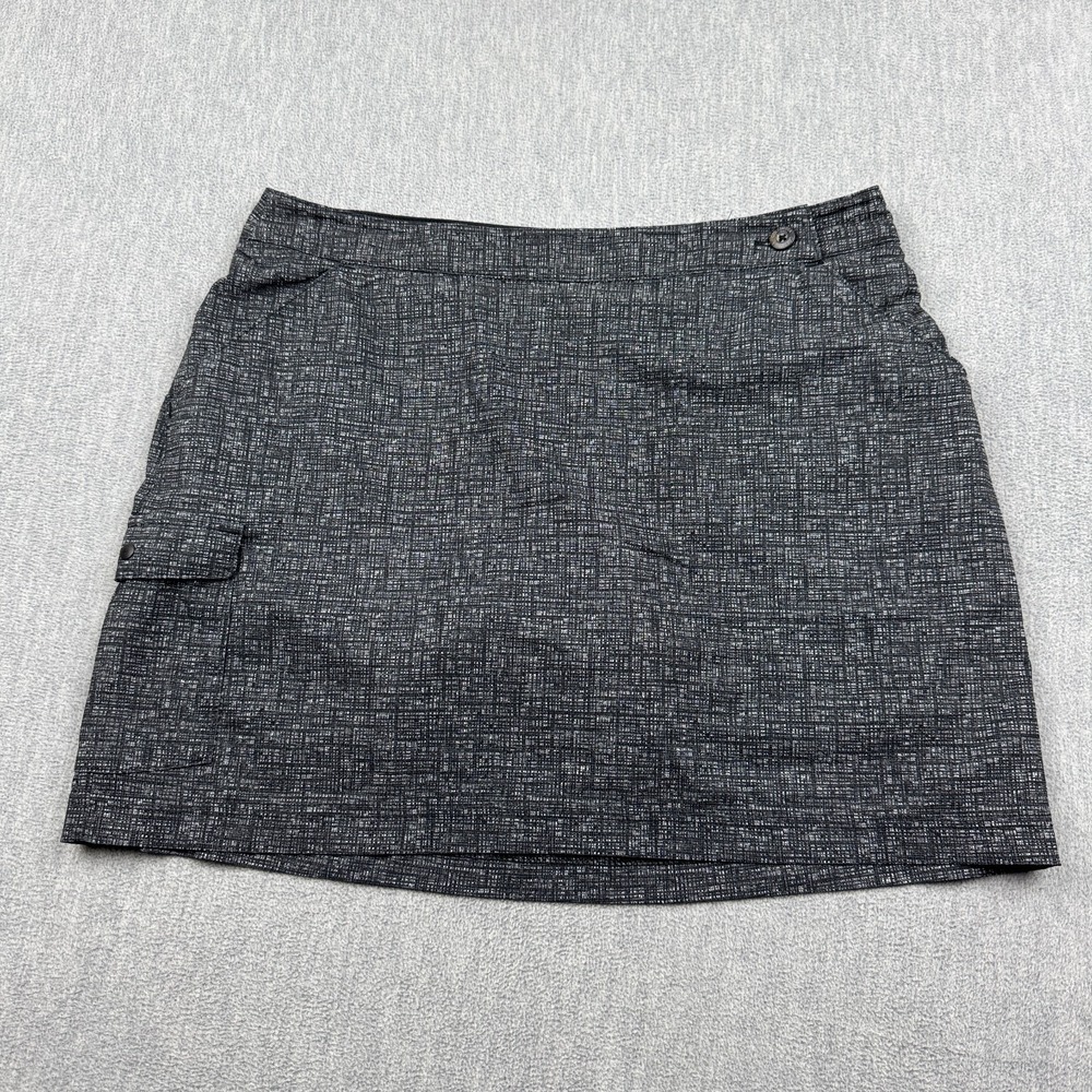 Columbia Skort Womens 6 Gray Omni Freeze Athletic Pockets Fishing Hiking Travel